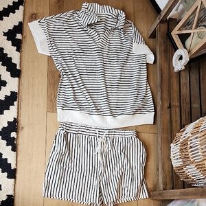 Striped Short Set - Large
